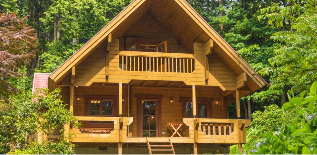 Villa is… GARDEN 広い庭のログハウス